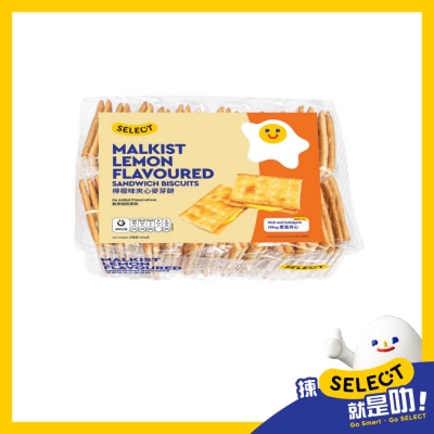 SELECT Malkist Lemon Flavour Sandwich Biscuits image
