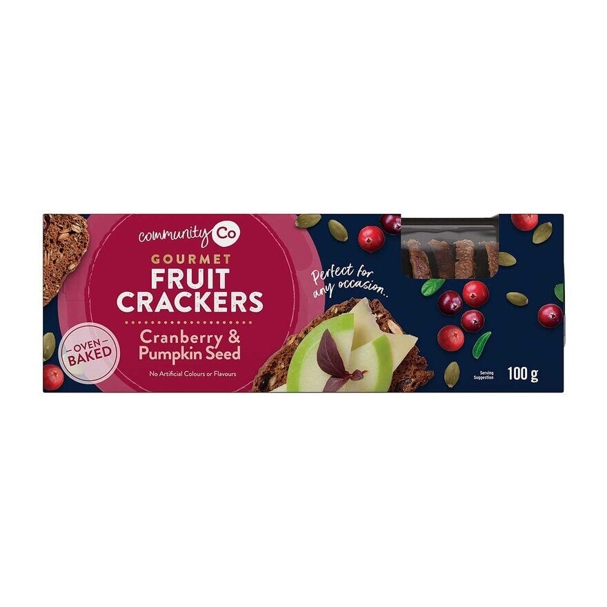 COMMUNITY CO. Cranberry & Pumpkin Seed Crackers