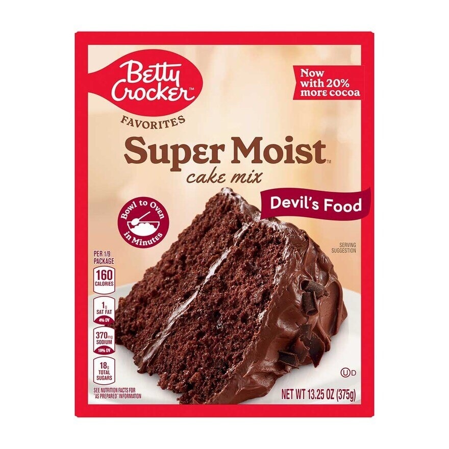 BETTY CROCKER Supermoist Devils Food Cake Mix