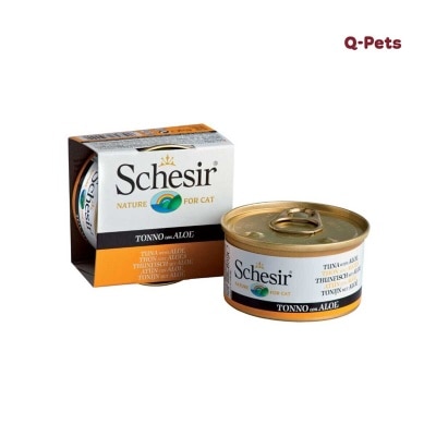 SCHESIR 018全天然吞拿魚蘆薈飯貓罐頭85g(Q-Pet)