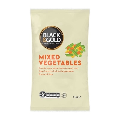 BLACK & GOLD Vegetables Mixed