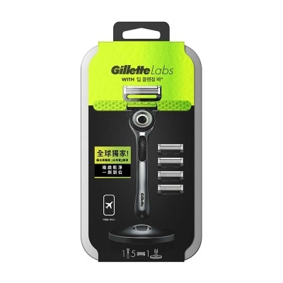 GILLETTE Gillette Labs With Exfoliating Bar Razor 5up (includes Magnetic Stand + Travel Case)