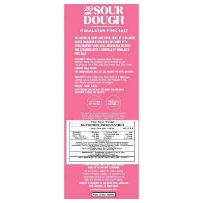 HUNTLEY & PALMERS Pinksalt Sour Dough Crackers