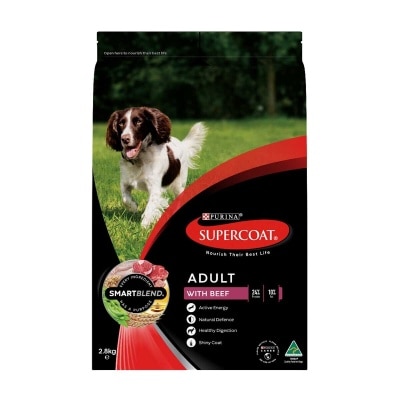 SUPERCOAT Smartblend Adult Dog Beef 2.8kg