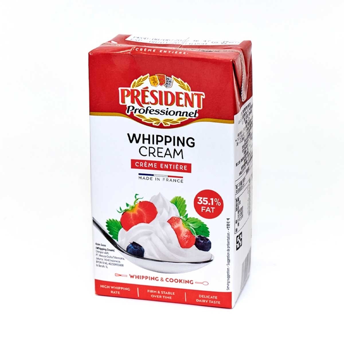 PRESIDENT Uht Whipping Cream [france](chilled 0-4°c)