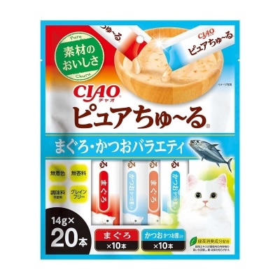 CIAO Pure Churu Tuna & Bonito Variety 20p