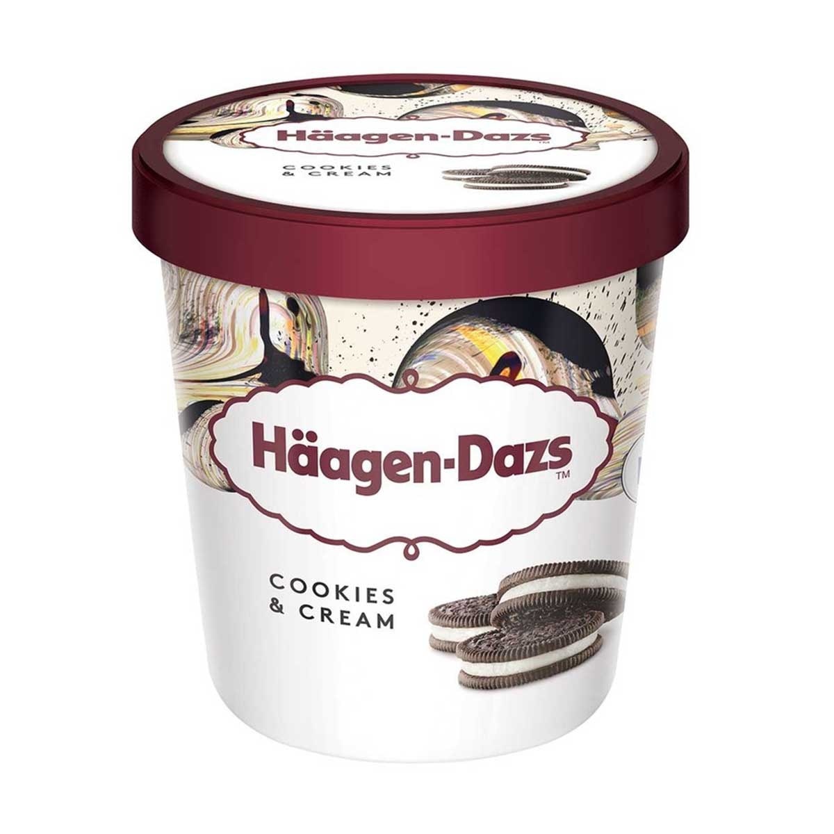 HAAGEN-DAZS 曲奇雲呢拿味雪糕家庭裝 (包裝隨機)