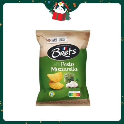 BRETS 法國百薯零味精羅勒莫蘇里拉芝士味薯片