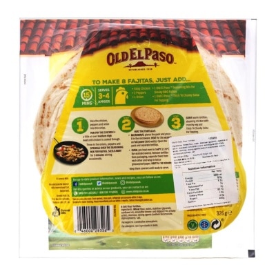 OLD EL PASO FLOUR TORTILLAS 8'S