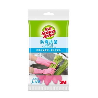 SCOTCHBRITE 防霉抗菌絨裡手套（Ｌ）