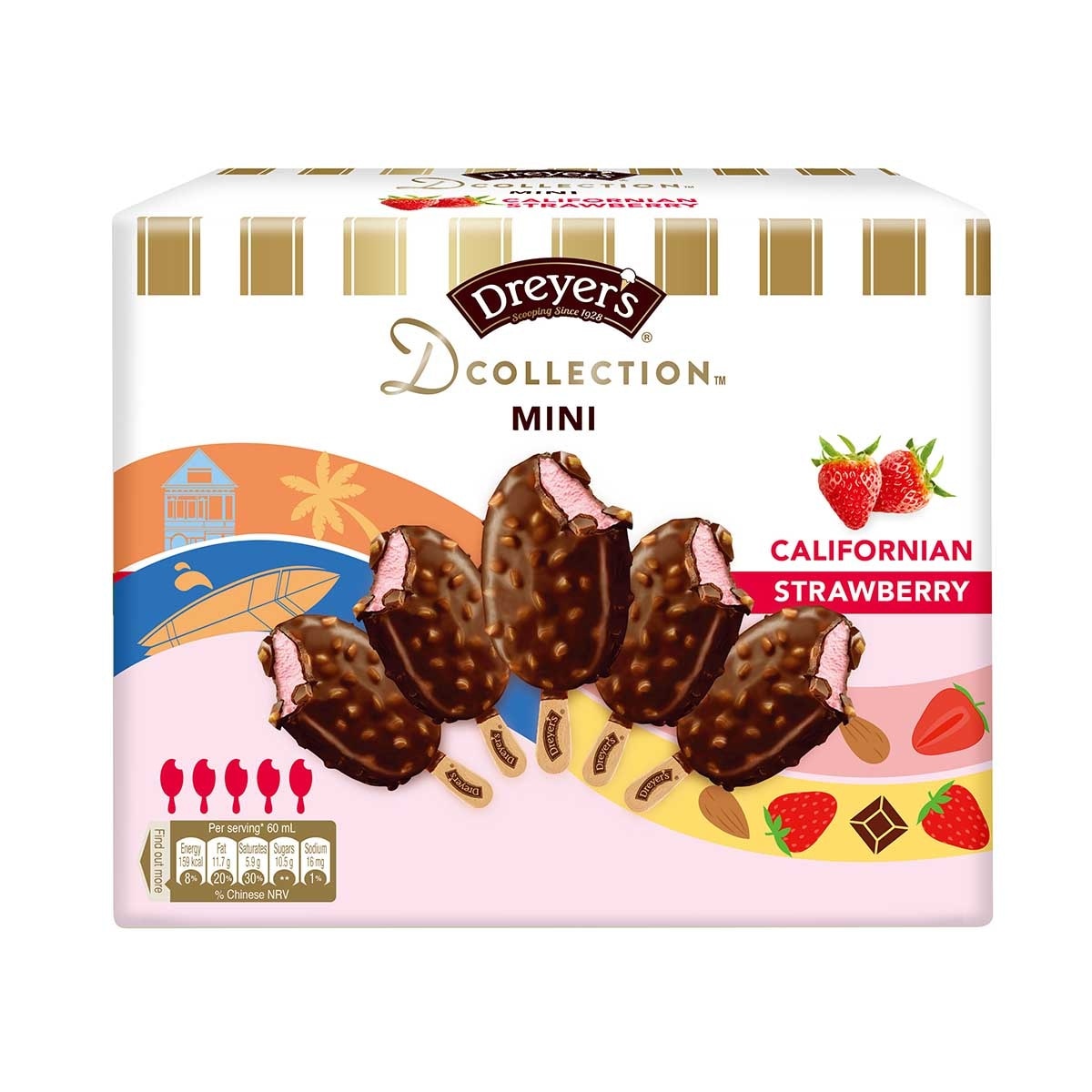 DREYER'S Dc Stawberry Mini Stick Mp [hong Kong](frozen -18°c) (Packaging random pick)