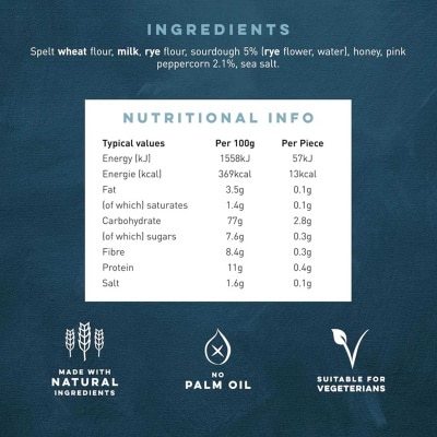 PETER'S YARD Pink Peppercorn Sourdough Crackers