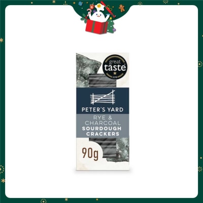 PETER'S YARD Rye & Charcoal Sourdough Crackers