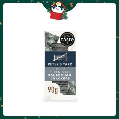 PETER'S YARD Rye & Charcoal Sourdough Crackers