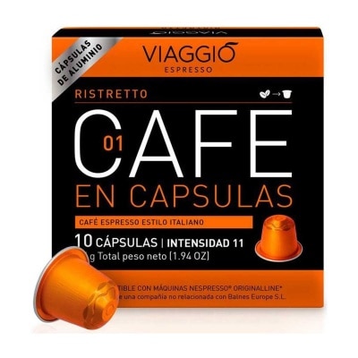 VIAGGIO ESPRESSO Ne01 Ristretto Coffee Capsules