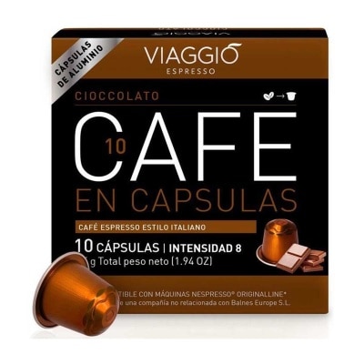 VIAGGIO ESPRESSO Ne10 Cioccolato Coffee Capsules