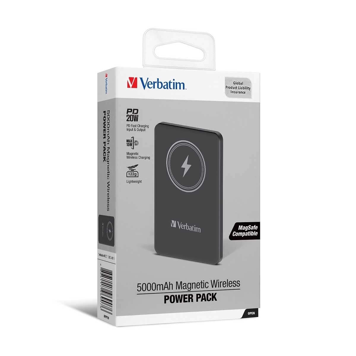 VERBATIM Magnetic Wireless Power Pack Black