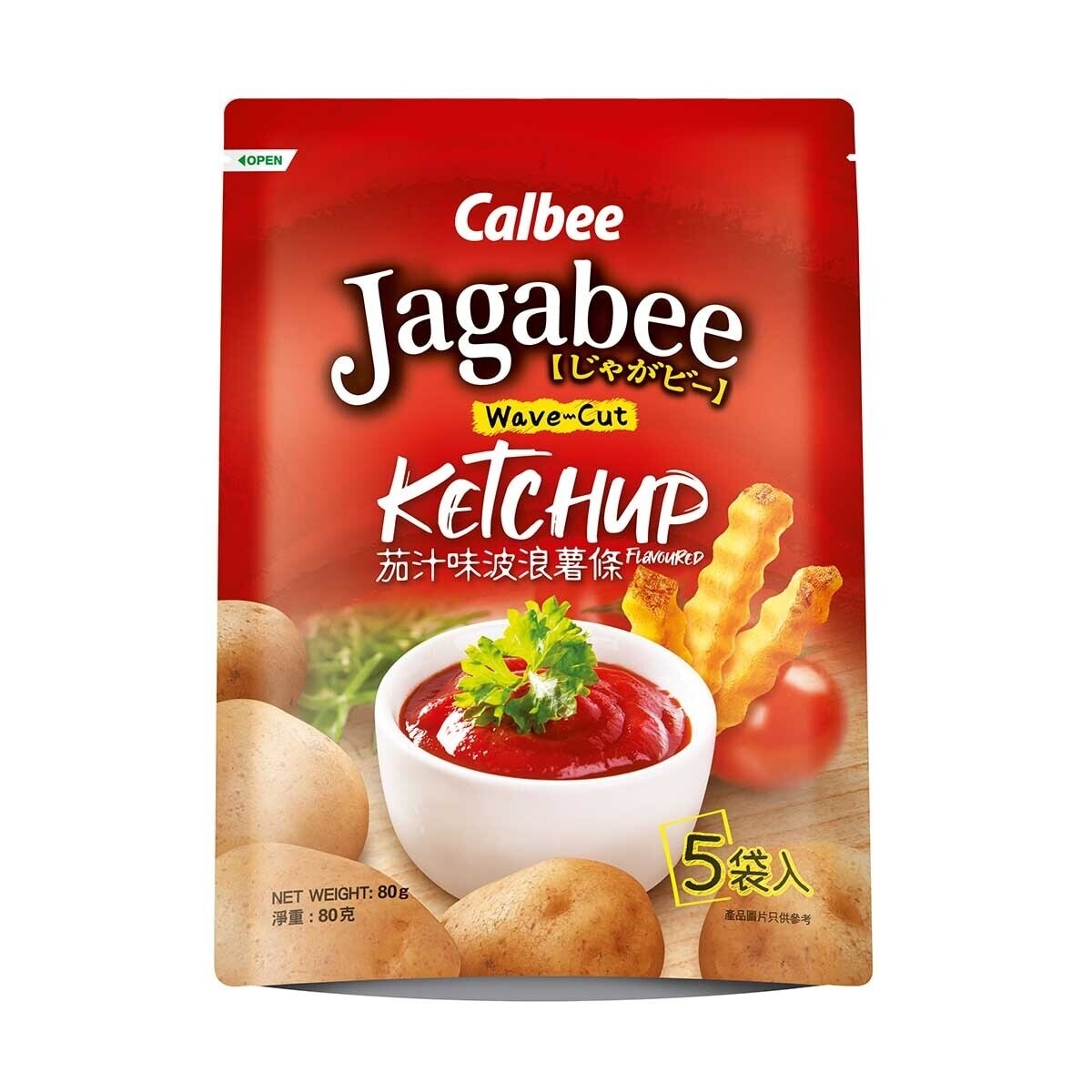 CALBEE Jagabee Wavecut Pot Stk(ketchup Flv)