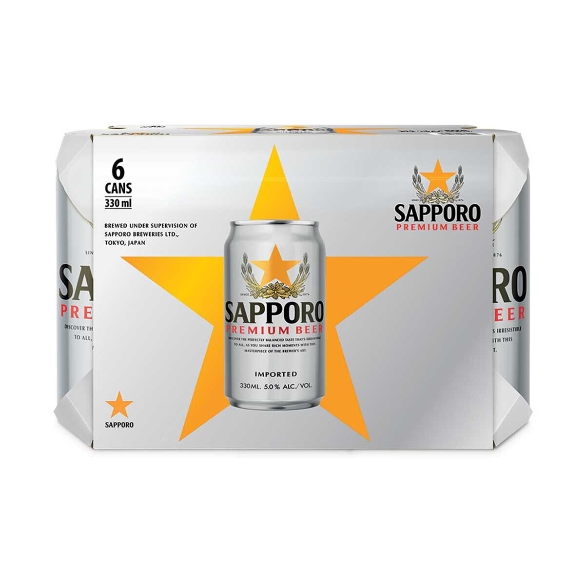 Sapporo Beer 6 Can