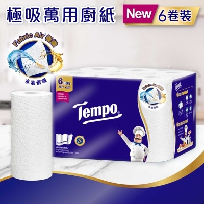 TEMPO得寶 極吸萬用廚紙６卷裝