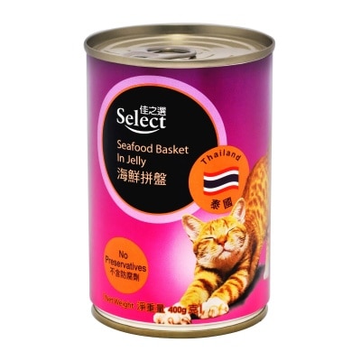 SELECT Cat Seafood Basket In Jelly