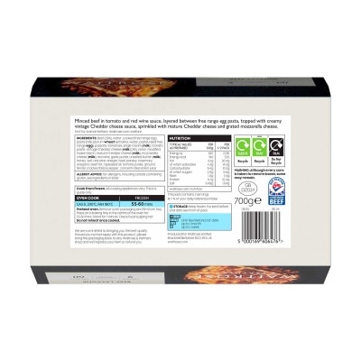 WAITROSE 牛肉千層麵[英國](急凍 -18°c)