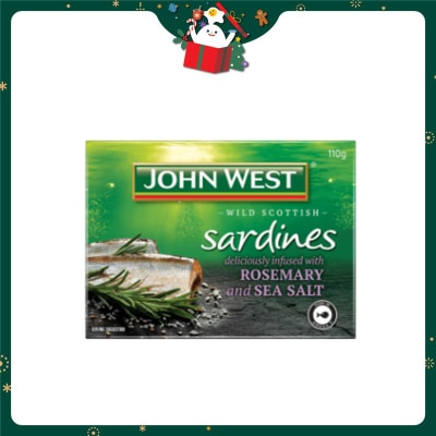 JOHN WEST Sardines With Rosemary & Sea Salt
