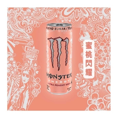 MONSTER 超越蜜桃閃耀碳酸能量飲料