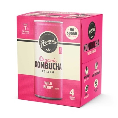REMEDY - Organic Kombucha Wild Berry Flavour