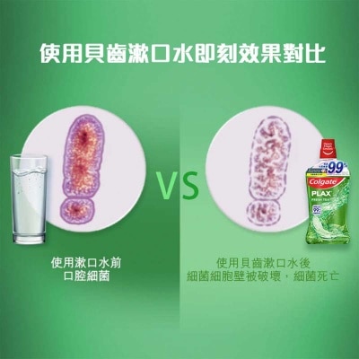 高露潔 貝齒清新茶味漱口水750ML孖裝