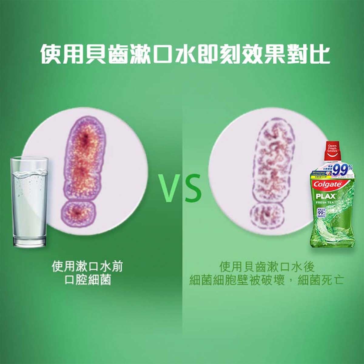 高露潔 貝齒清新茶味漱口水750ML孖裝