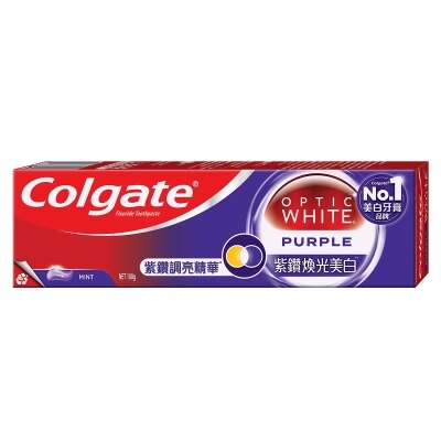 高露潔 高露潔光感白紫鑽煥光美白牙膏100g