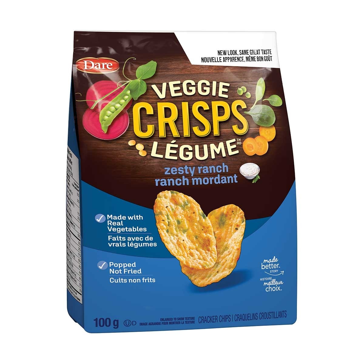 DARE Zesty Ranch Flav Veggie Crisps