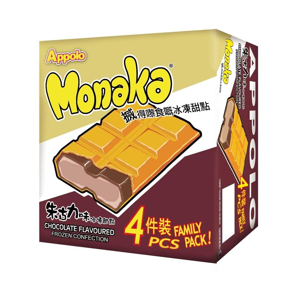 阿波羅 ＭＯＮＡＫＡ朱古力味家庭裝