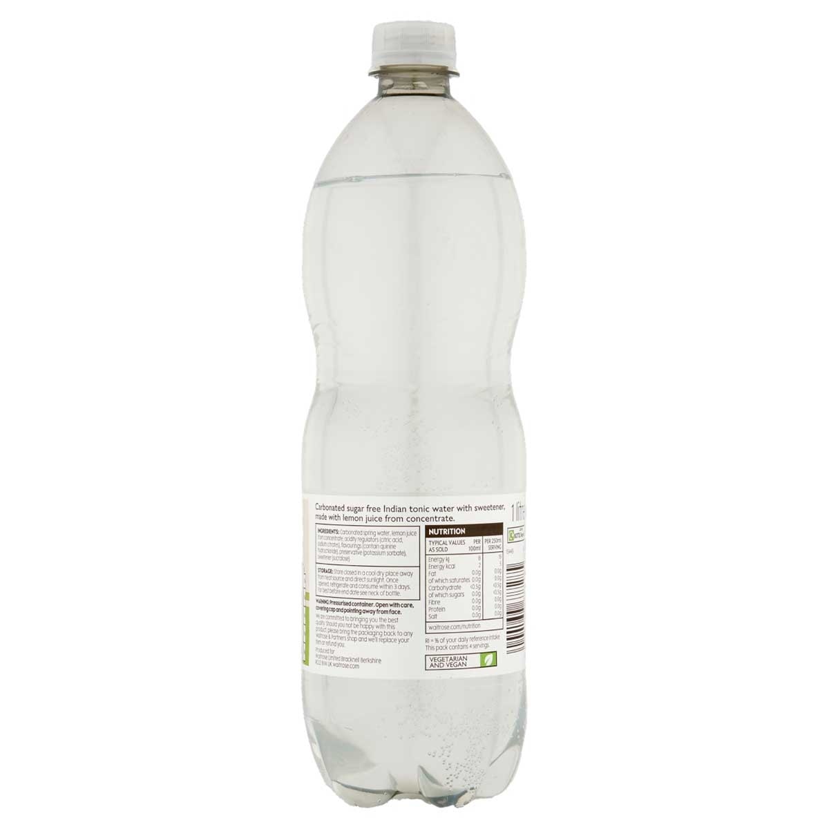 WAITROSE Wr Indian Tonic Water W Lemon Nas