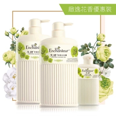 ENCHANTEUR Shower Delightful 650mlx2 Twin Pack