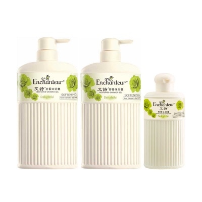 ENCHANTEUR Shower Gel (delightful) 650ml Twin Pack