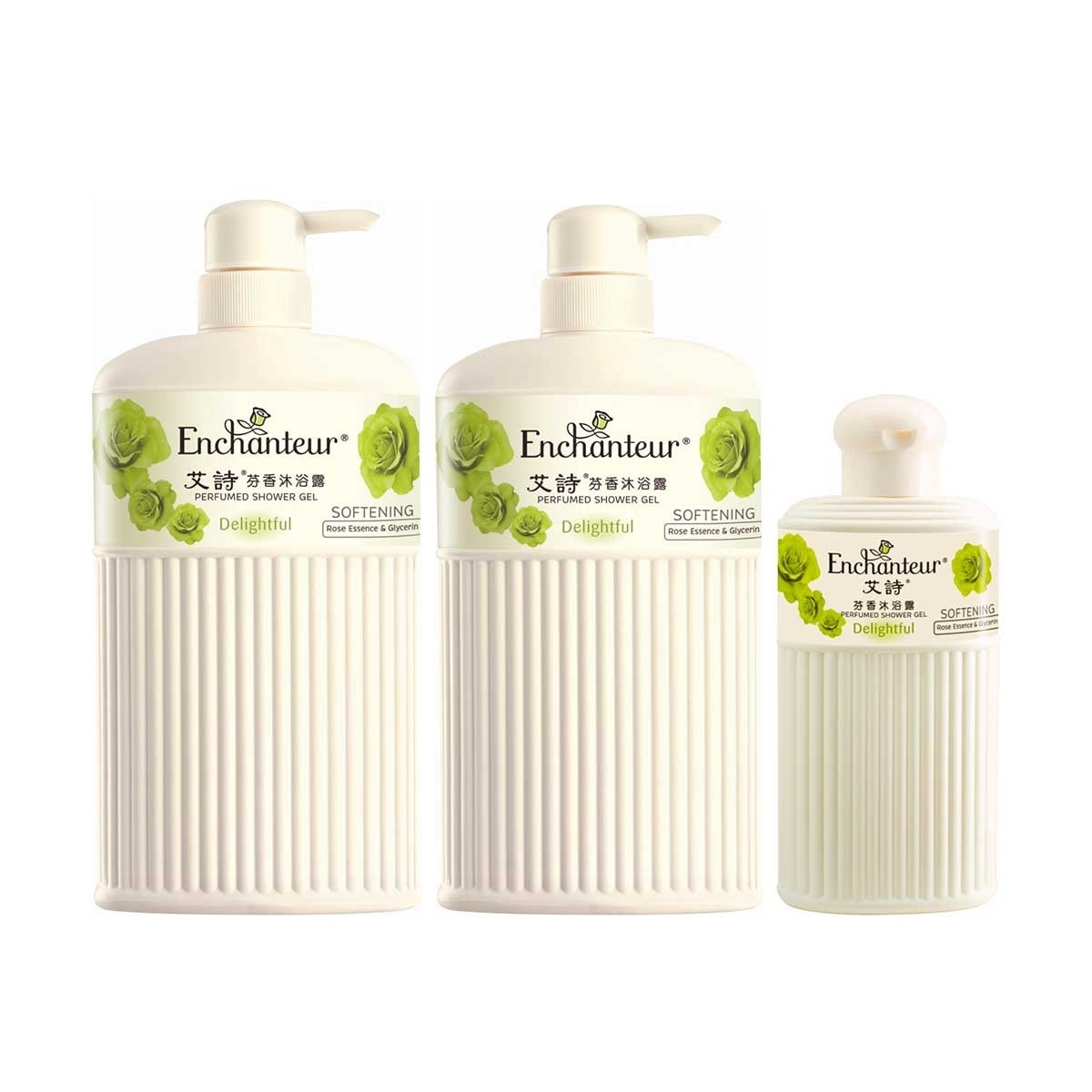 ENCHANTEUR Shower Gel (delightful) 650ml Twin Pack