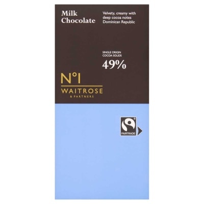 WAITROSE - 49% Dominican Republic Milk Choc
