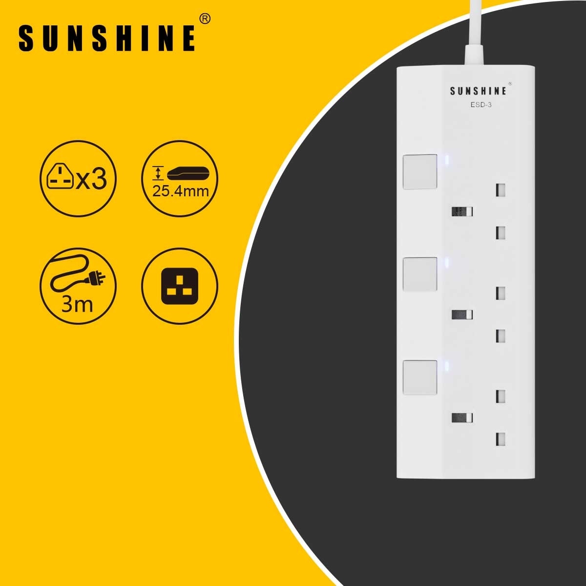 陽光照明 ３位拖蘇—獨立安全開關