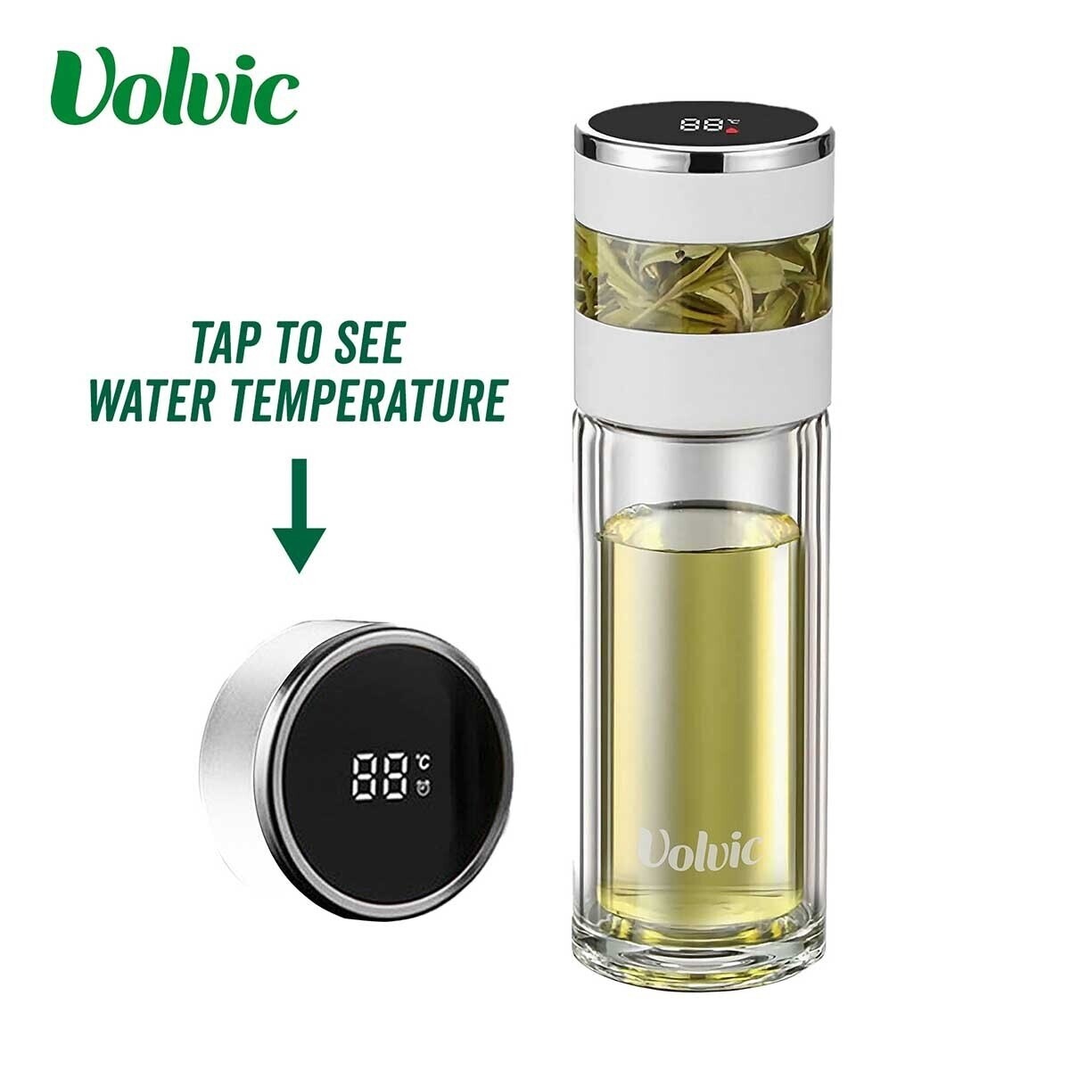 VOLVIC Tea Infuser Bottle