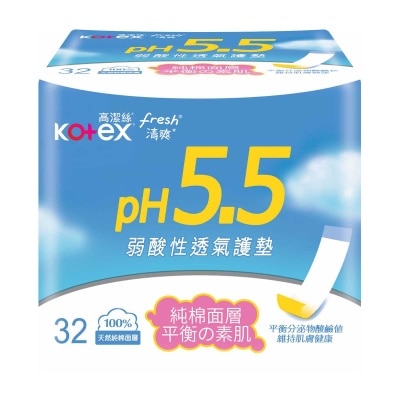 KOTEX Ph5.5 Reg Liners 32s