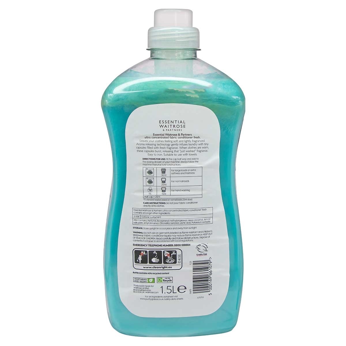 ESSENTIAL WAITROSE Fabric Conditioner Fresh