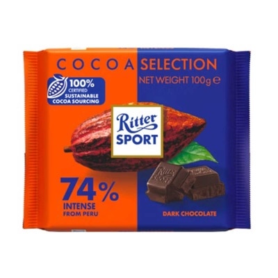 RITTER SPORT ７４％黑朱古力