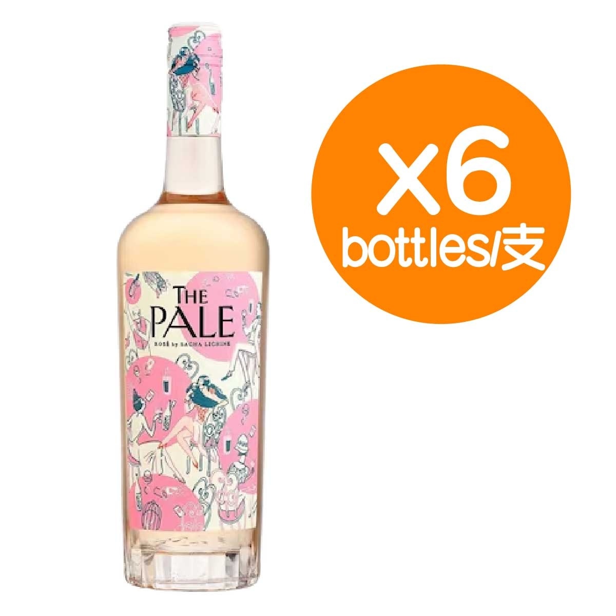 蝶之蘭酒莊 花漾派對粉紅玫瑰酒 (6支)