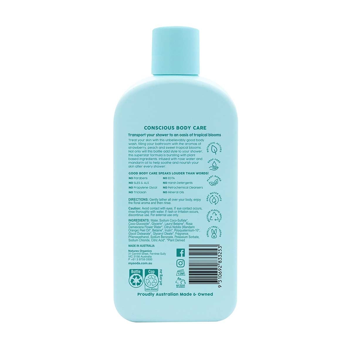 MY SODA Bodywash - Tropics In Bloom