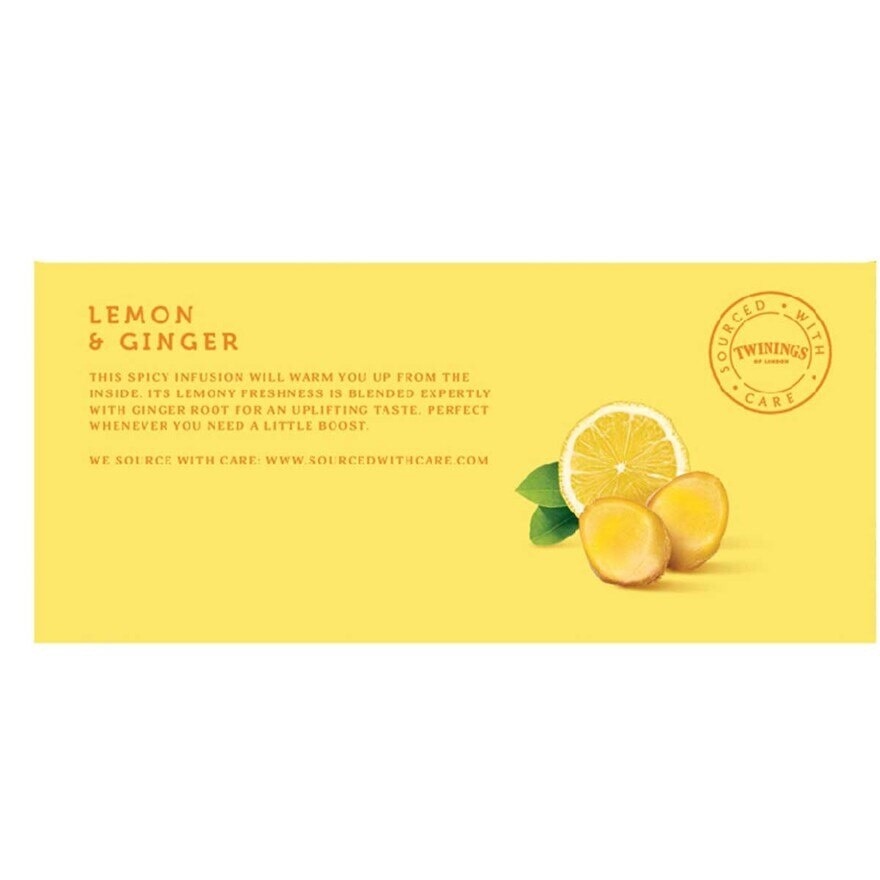 TWININGS Lemon & Ginger  Infusion Tea