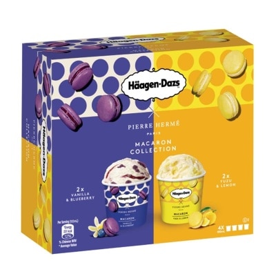 HAAGEN-DAZS 馬卡龍系列藍莓&柚子雪糕杯