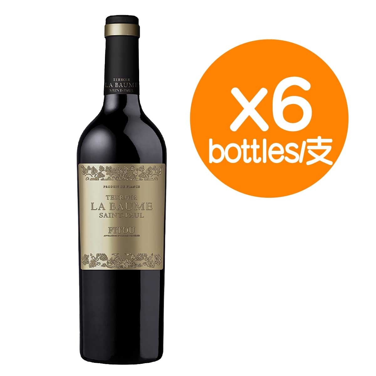 DOM. DE LA BAUME Fitou Terroir Saint Paul (6 Bottles)