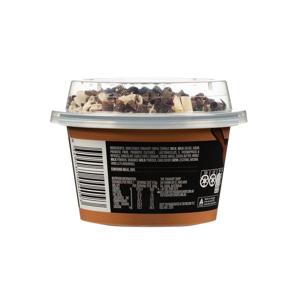 THE YOGHURT SHOP Belgium Triple Chocolate Yoghurt (chilled 0-4°c)